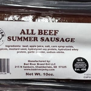 Bad River Beef Summer Sausages (Asst flavors)